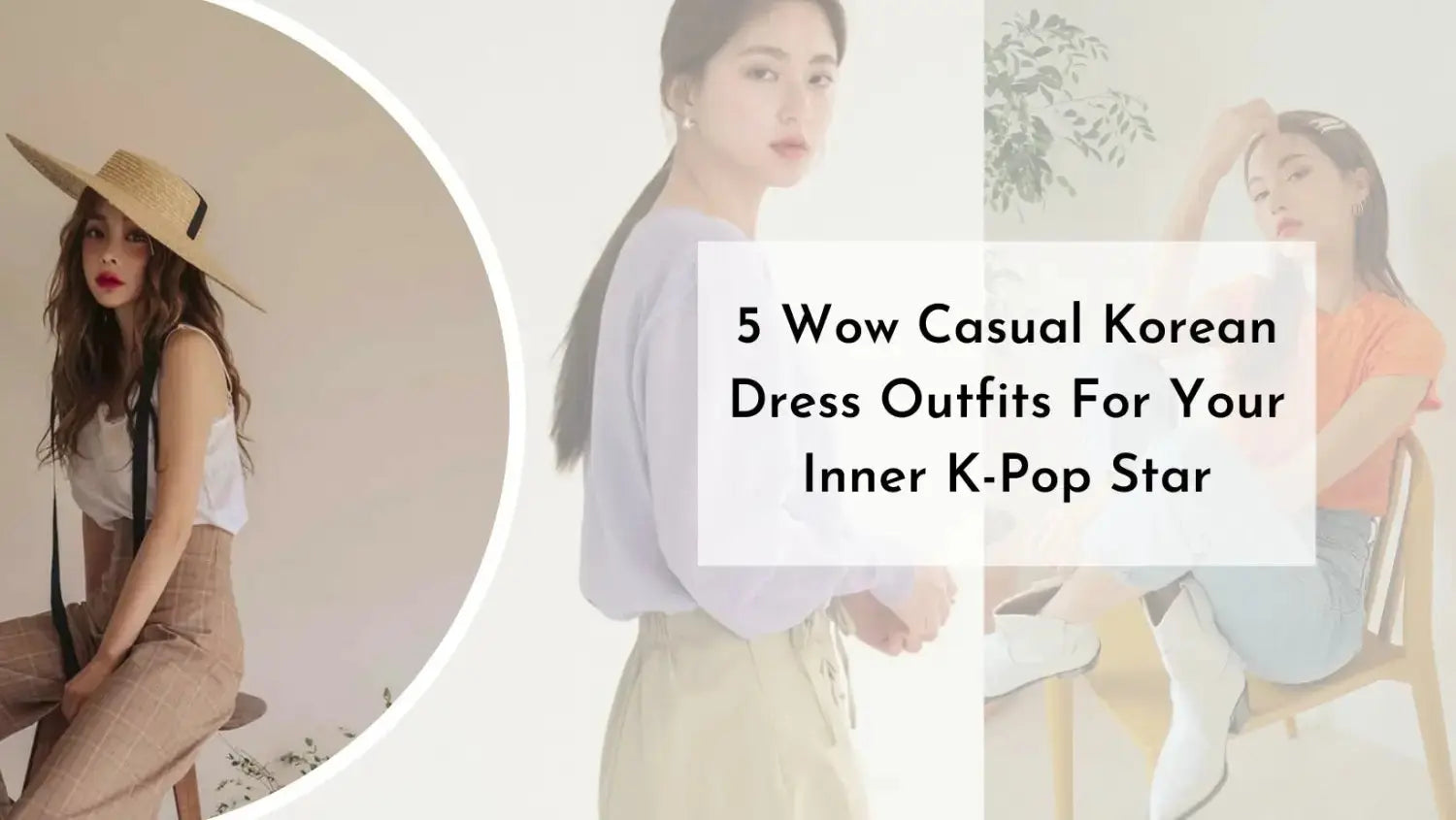 Korean casual look hot sale