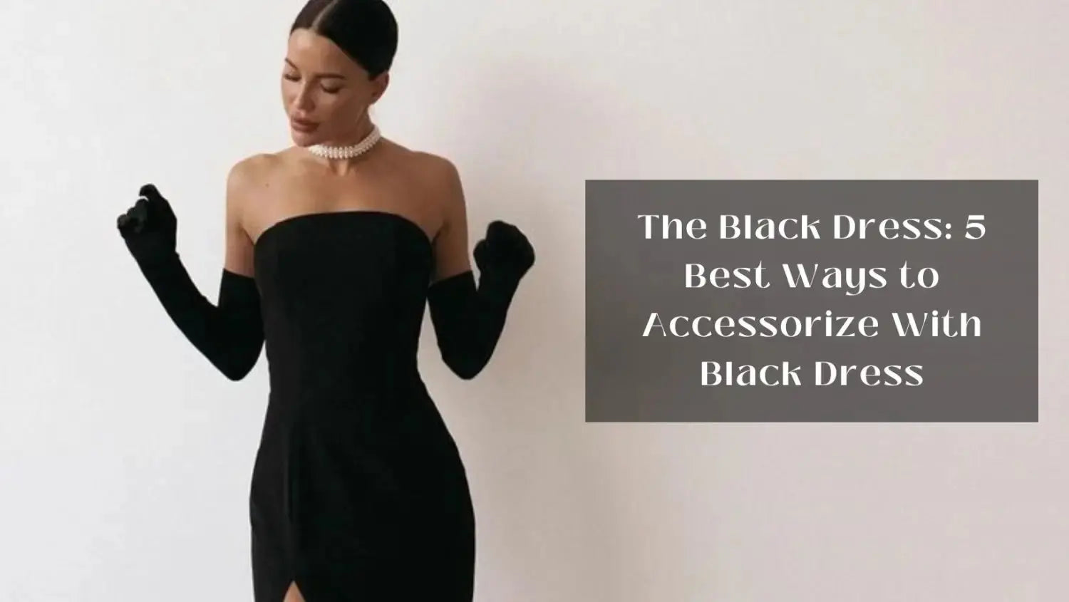 Accessories for black dress evening discount