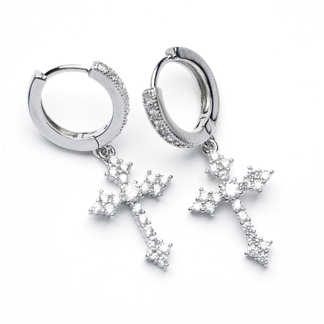 Celestial Cross Earrings