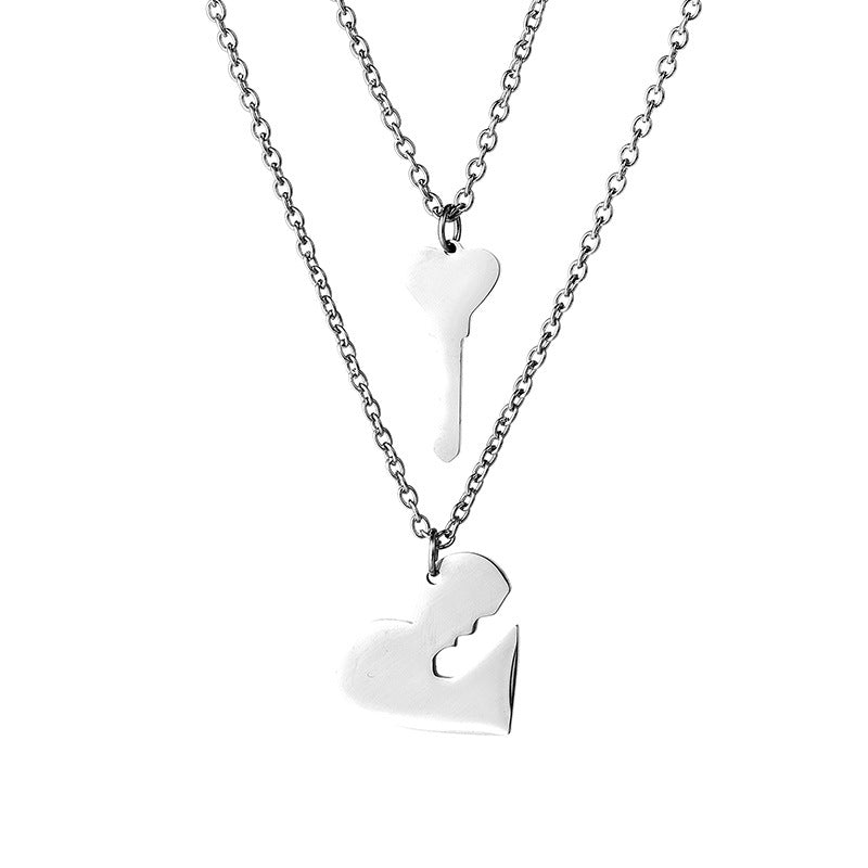 Key To My Heart Necklace (Set Of 2) | Salty