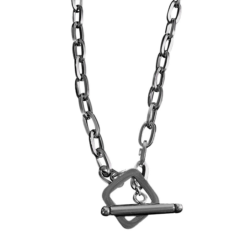 Minimal Toggle Silver Chain