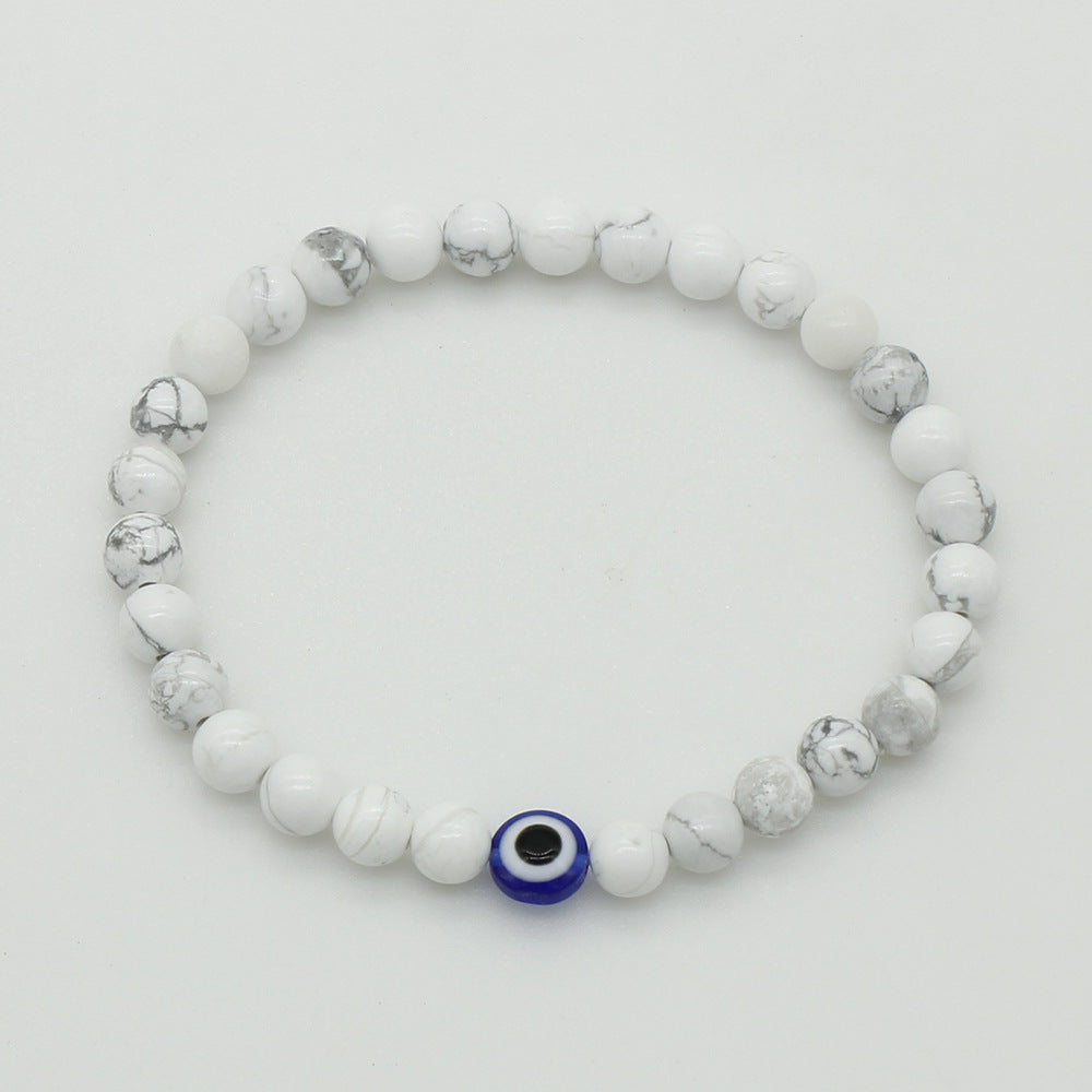 Protective Evil Eye Natural Stone Band