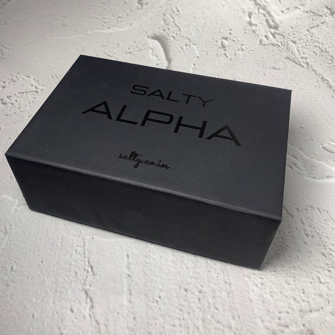 Salty Alpha Black Gift Box (Jewellery not included) Salty Alpha