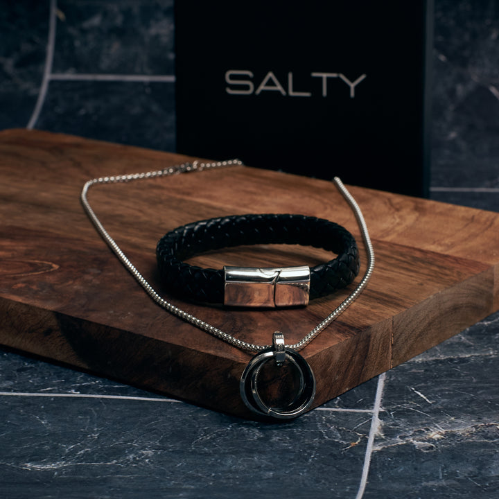 Orbit Loop Leather and Steel Set