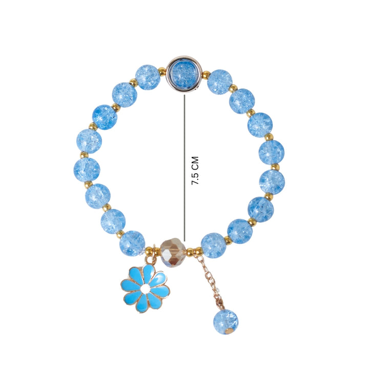 Aquamarine Beaded Bracelet