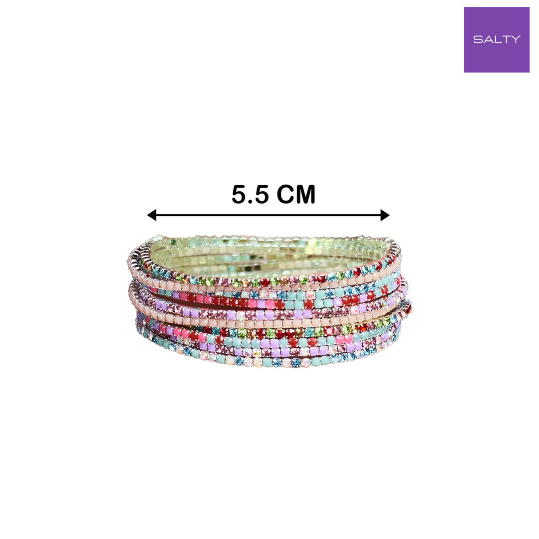 Set of 10 Confetti Bracelets