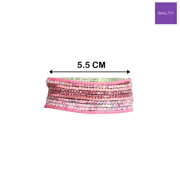 Set of 10 Pink Please Bracelets