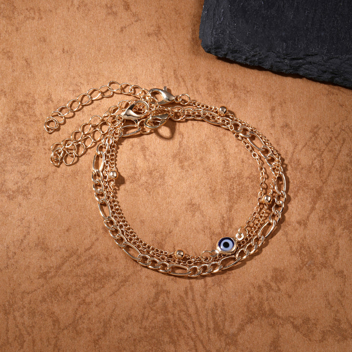 3-Piece Evil Eye Minimalist Bracelet