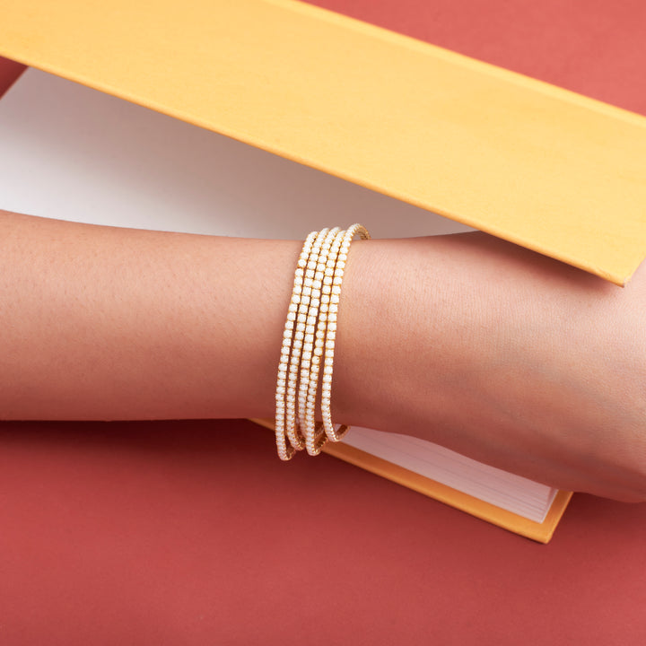 Pearl Glow Stretchable Bands (Set of 5)