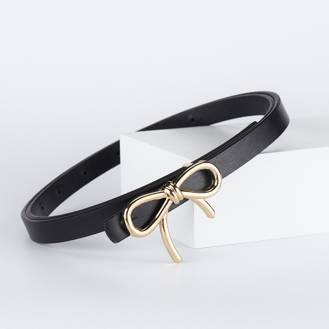 Bow Black Belt for Women