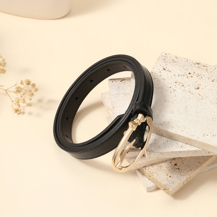 Frosted Ribbon Black Belt