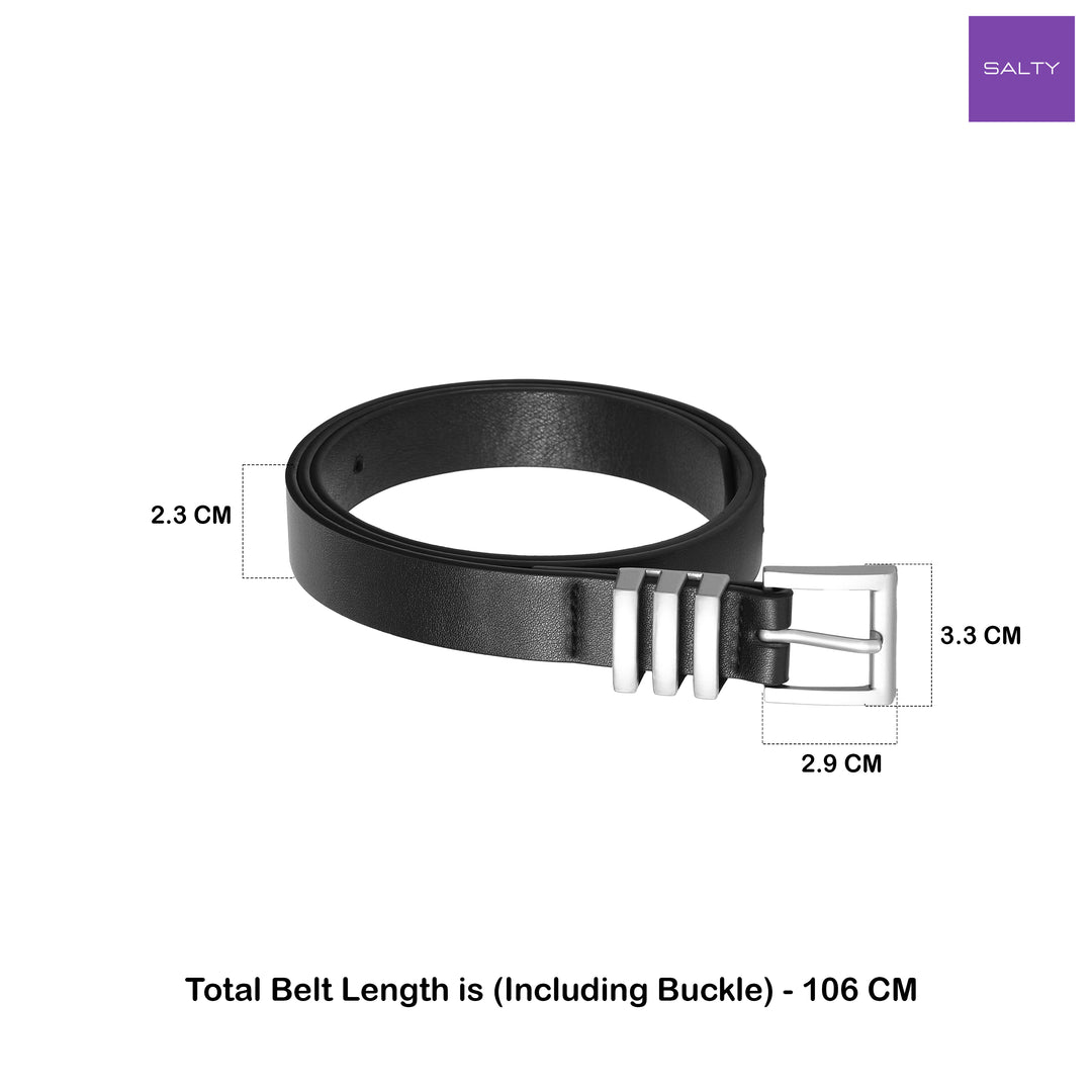 Black Husk Leather Belt