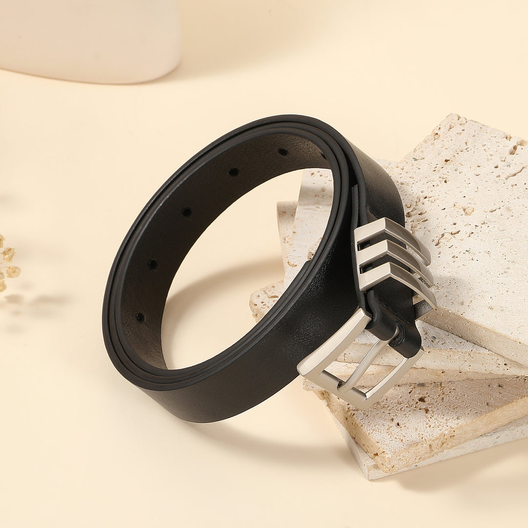 Black Husk Leather Belt