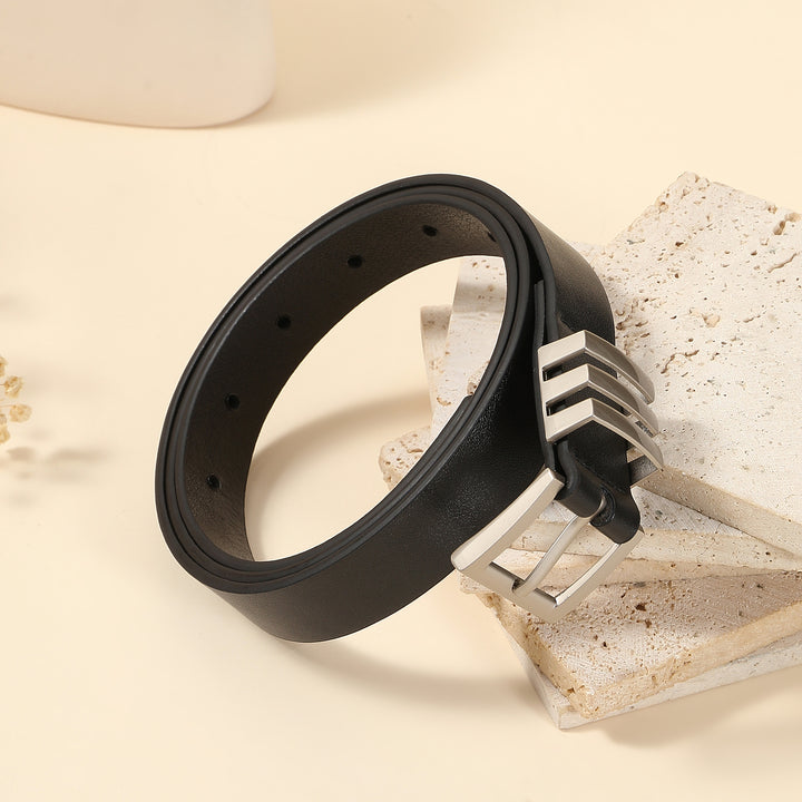 Black Husk Leather Belt