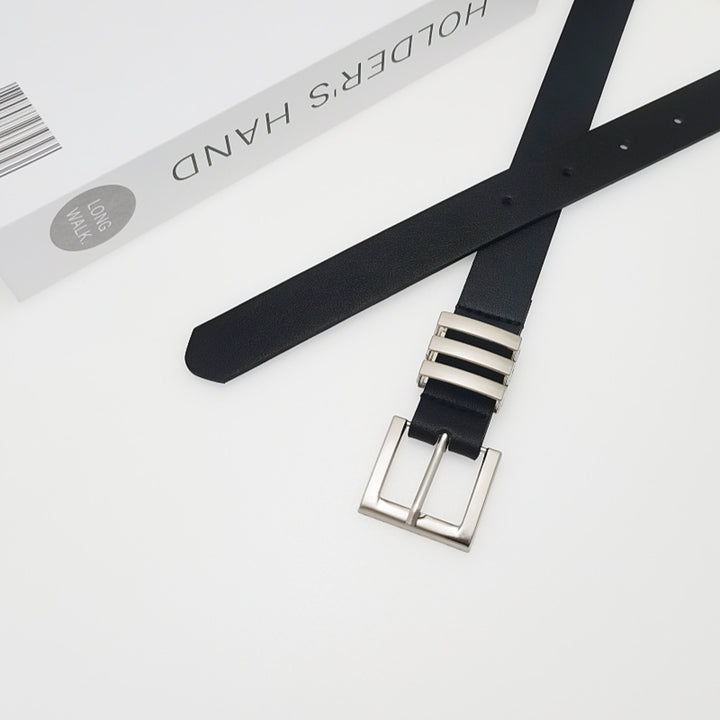 Black Husk Leather Belt