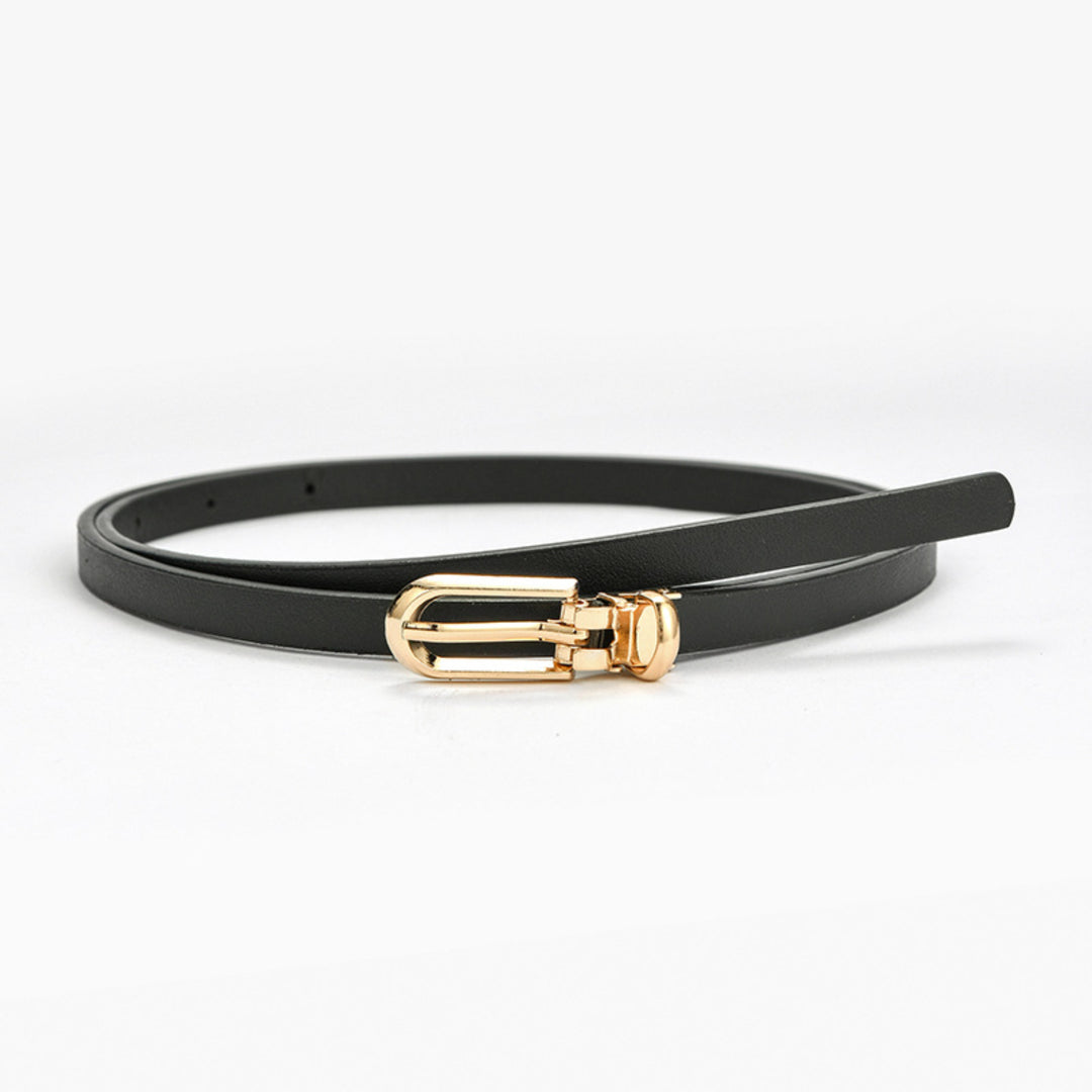 Lumen Slim Gold Buckle Belt