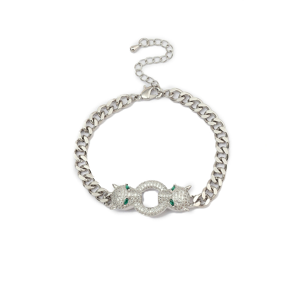 Aria Bracelet and Necklace Combo - Silver