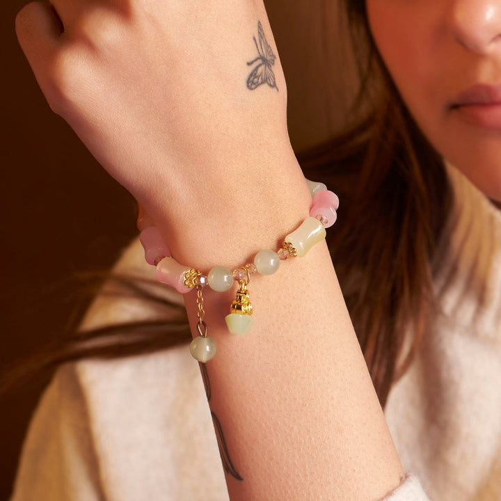 Citrine Joyful Beaded Bracelet