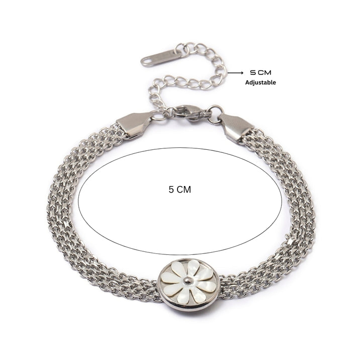 Quaint Flora Silver Bracelet - Salty Accessories