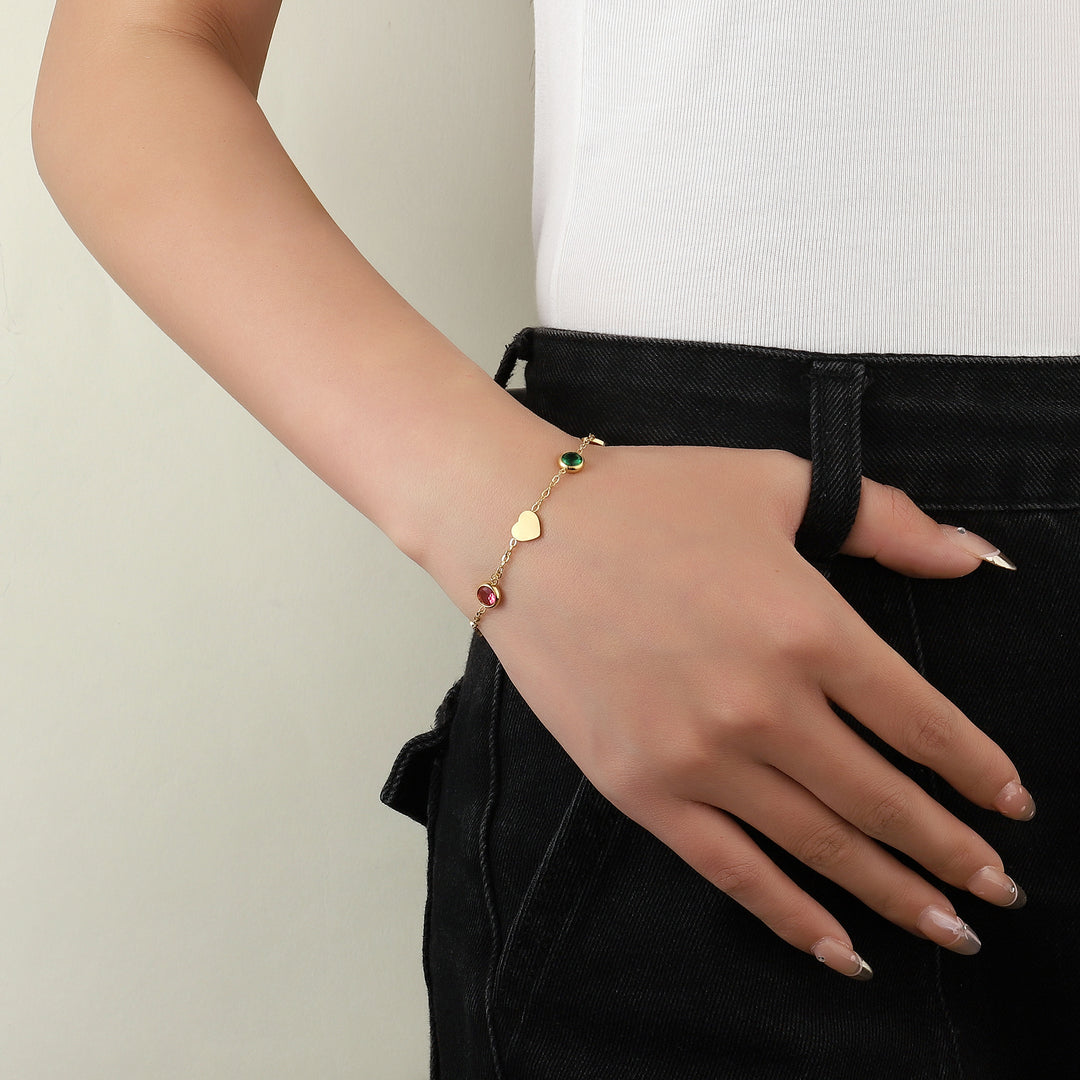Multi Charm Gold Bracelet - Salty Accessories