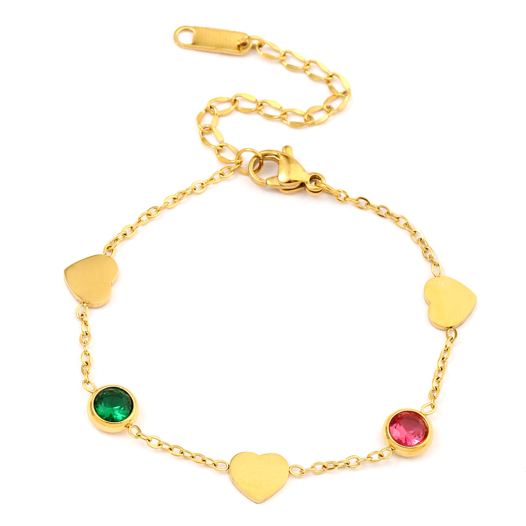 Multi Charm Gold Bracelet - Salty Accessories