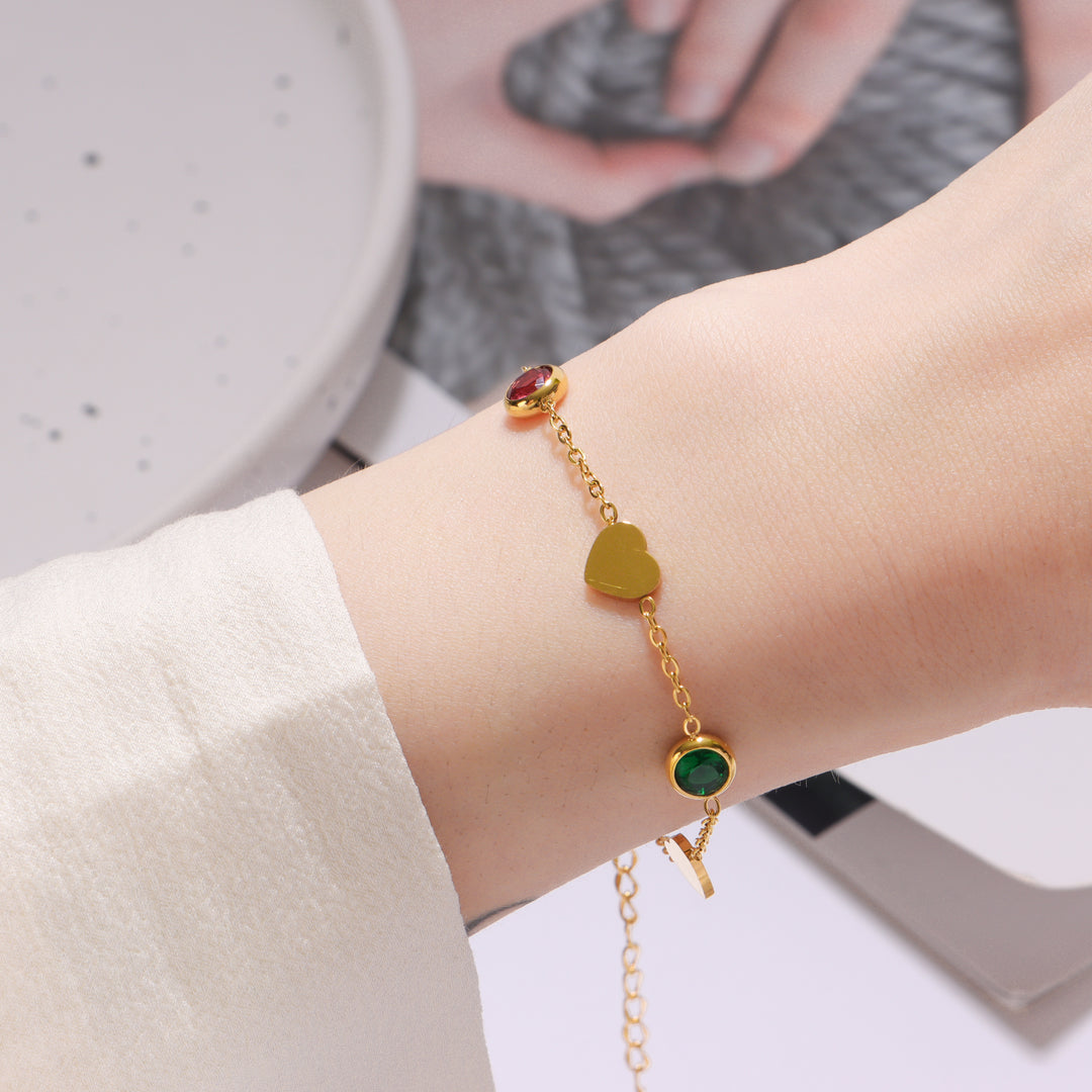 Multi Charm Gold Bracelet - Salty Accessories