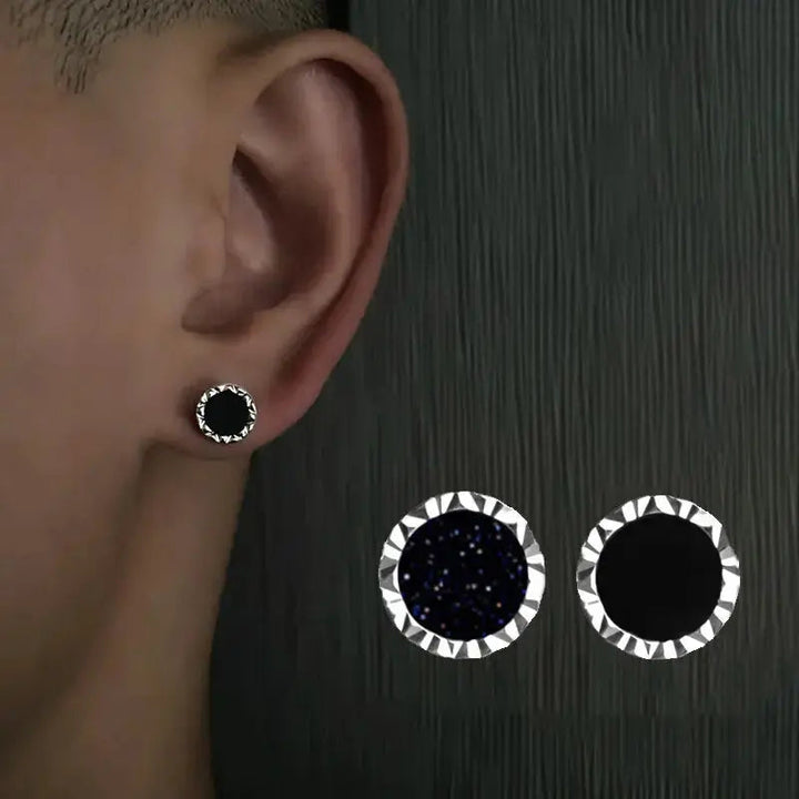 Black Beaten Studs