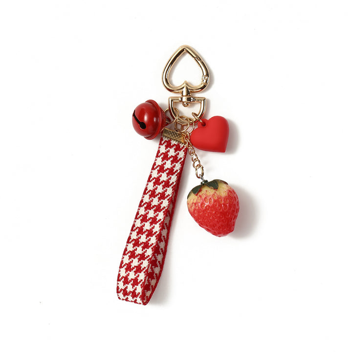 Hearts & Strawberry Purse Charm