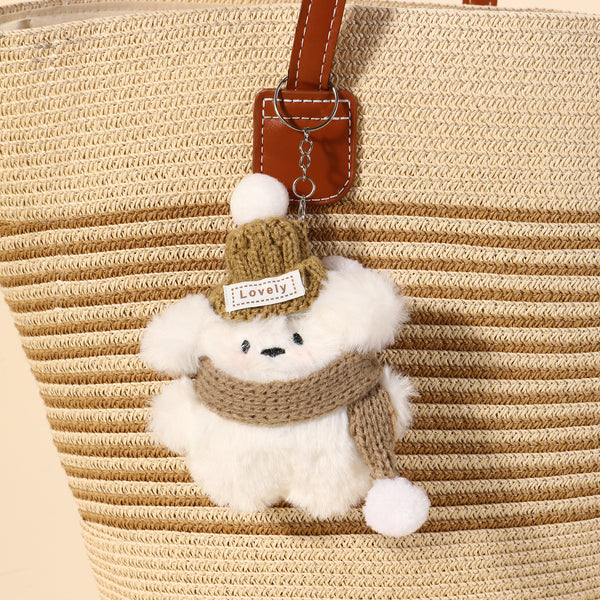 Plush Snowbark Dog Bag Charm