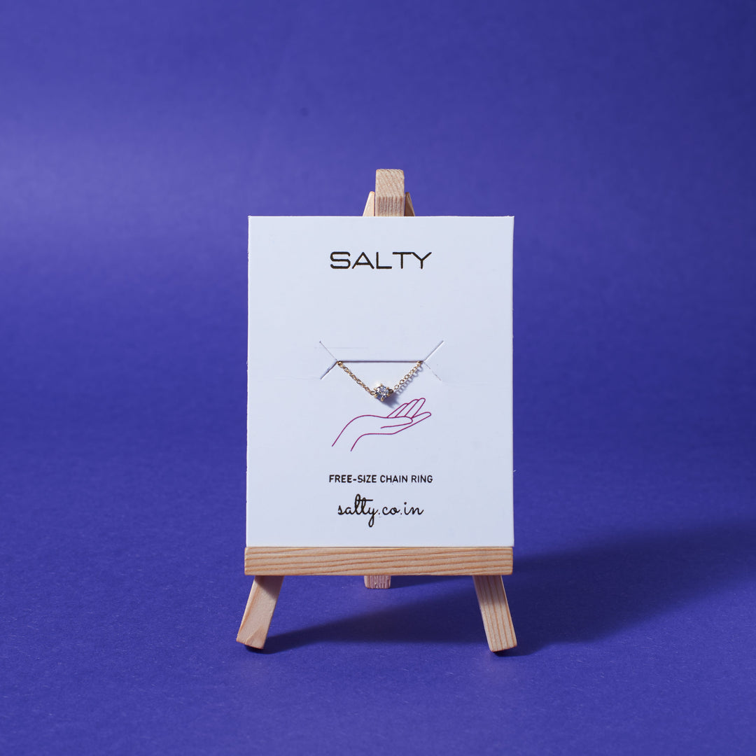 Champagne Self-Love Chain Ring