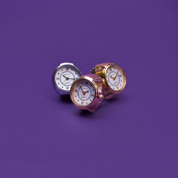 Girl Boss Salty Watch Ring - Silver Salty