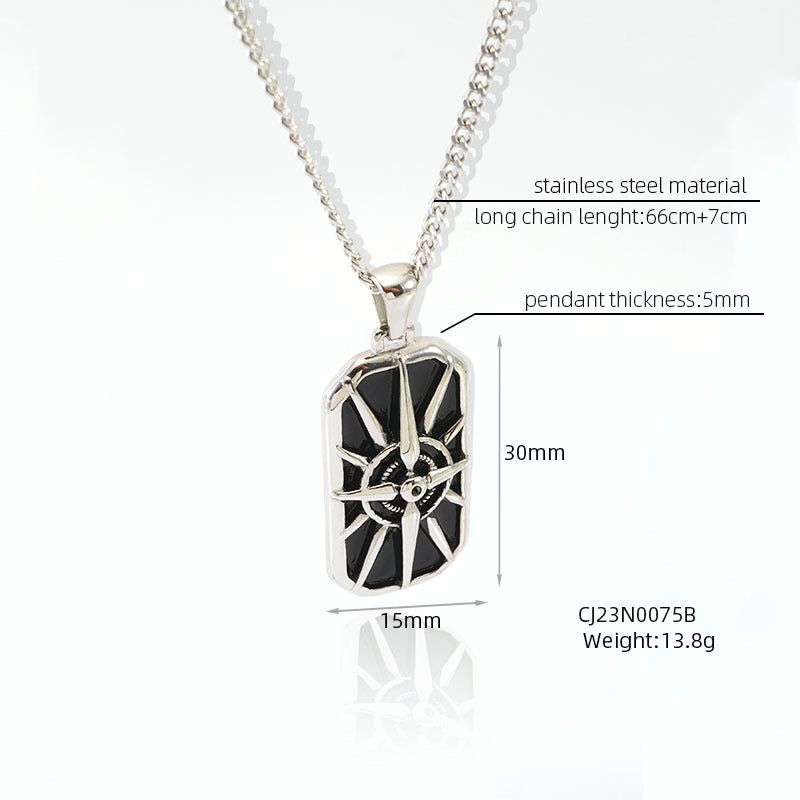 Vintage Travel Silver Chain