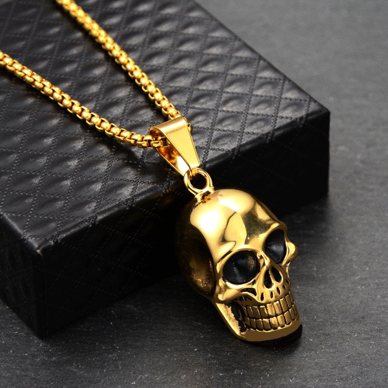 Night King Golden Skull Pendant