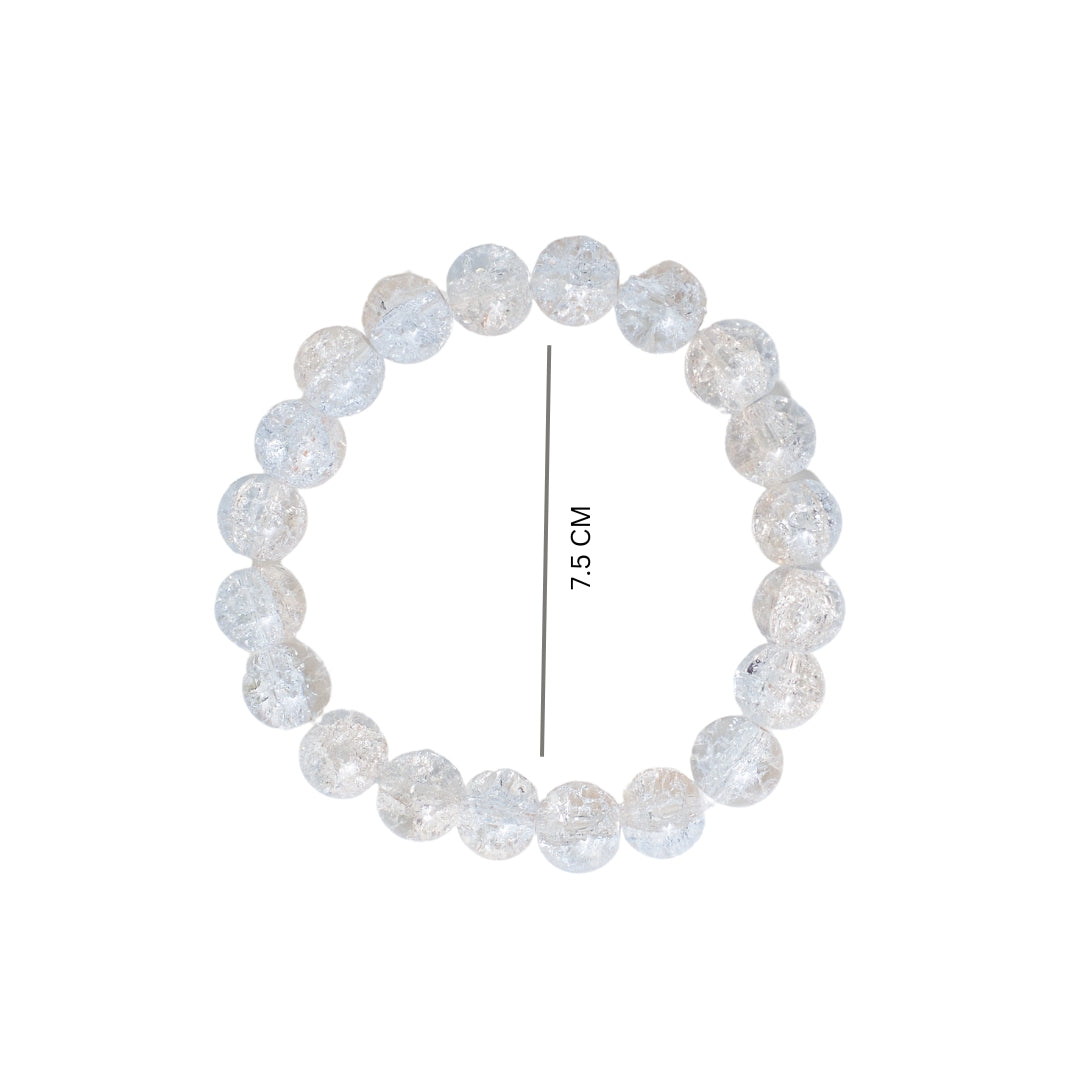 Crystal Clear Power Beaded Bracelet