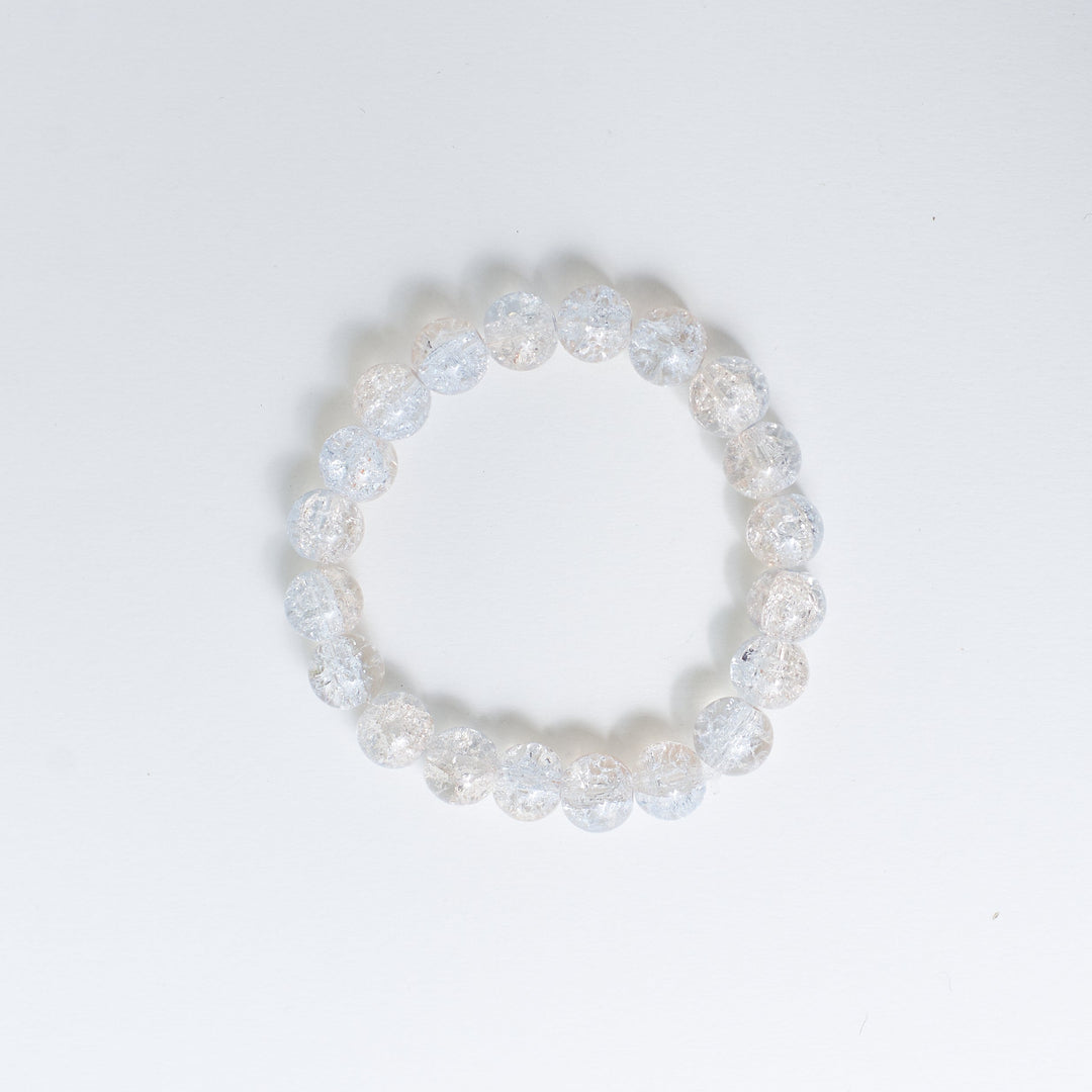 Crystal Clear Power Beaded Bracelet