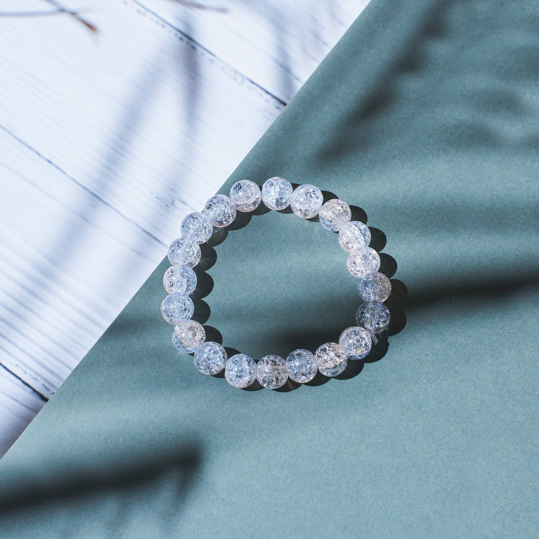 Crystal Clear Power Beaded Bracelet