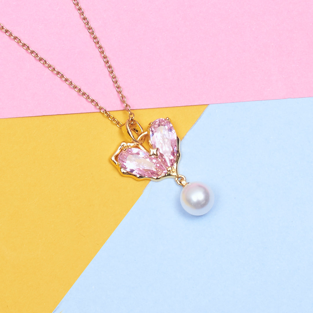 Amara Heart Combo Necklace and Earrings Set