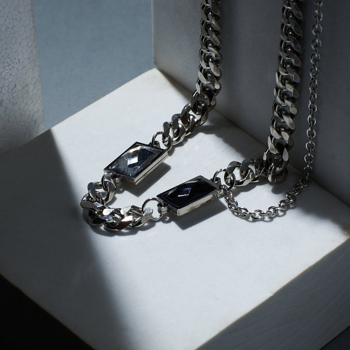 Dainty Black Stone Chain