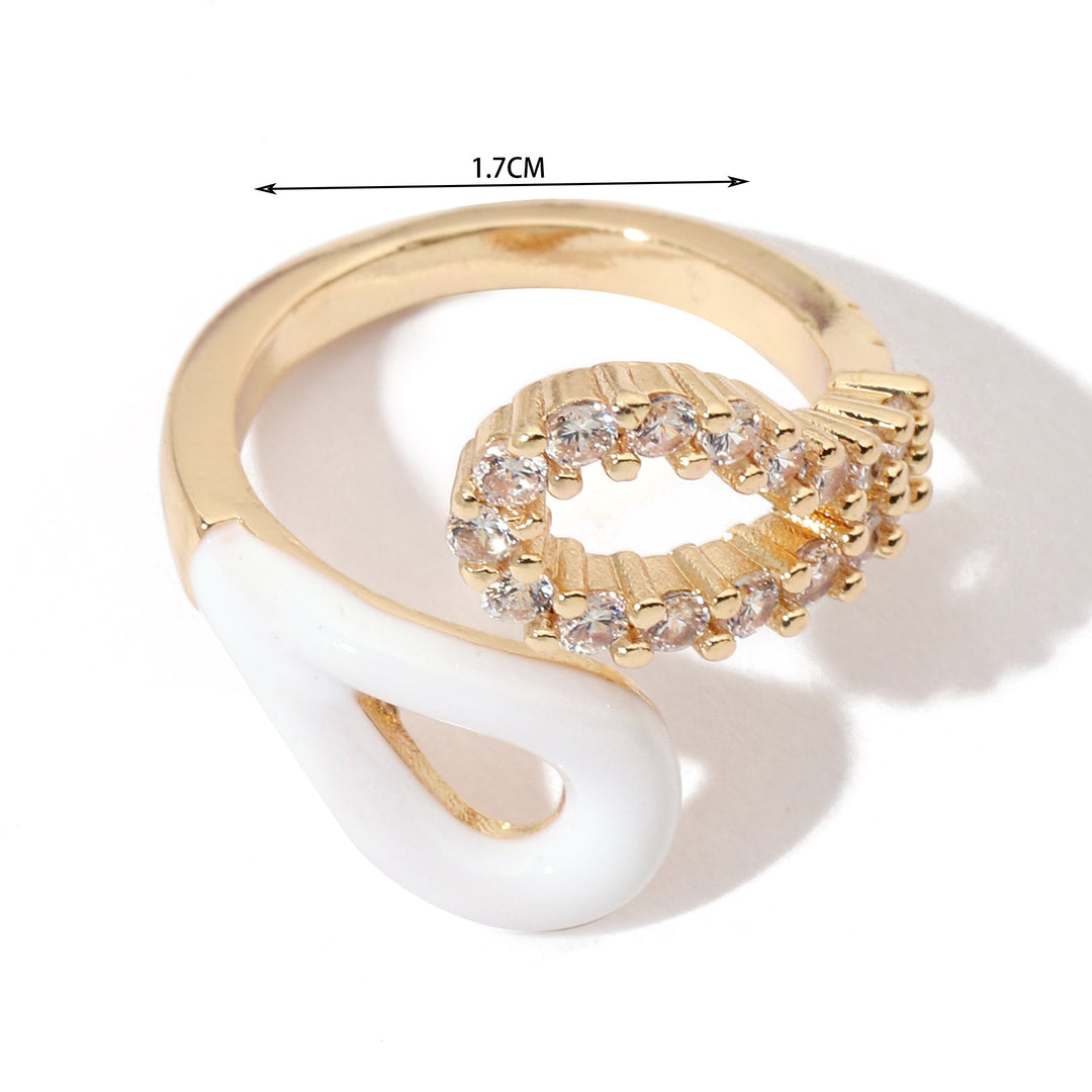 Diamond Loop Gold Ring