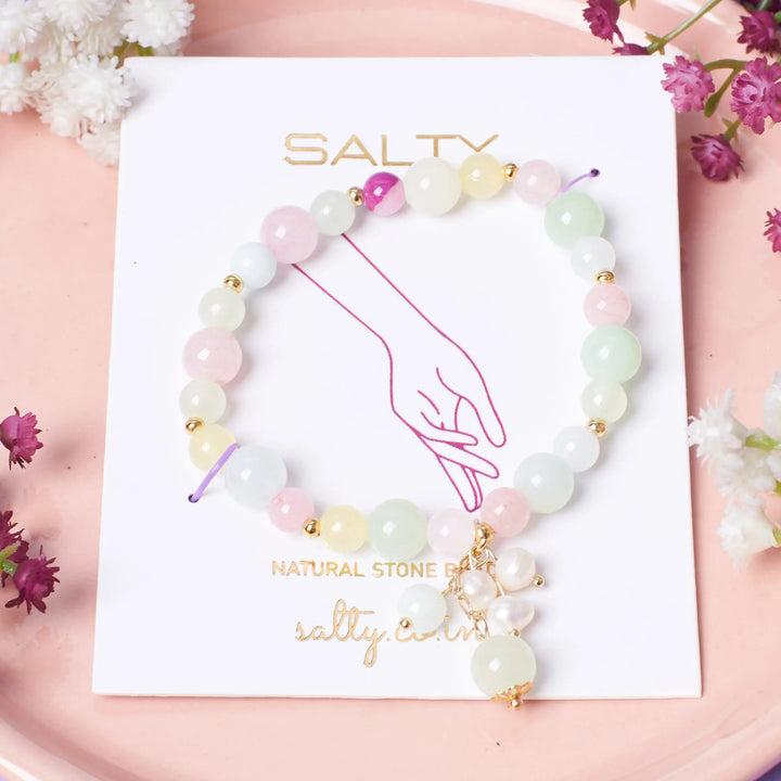 Dreamy Peach Natural Stone Band