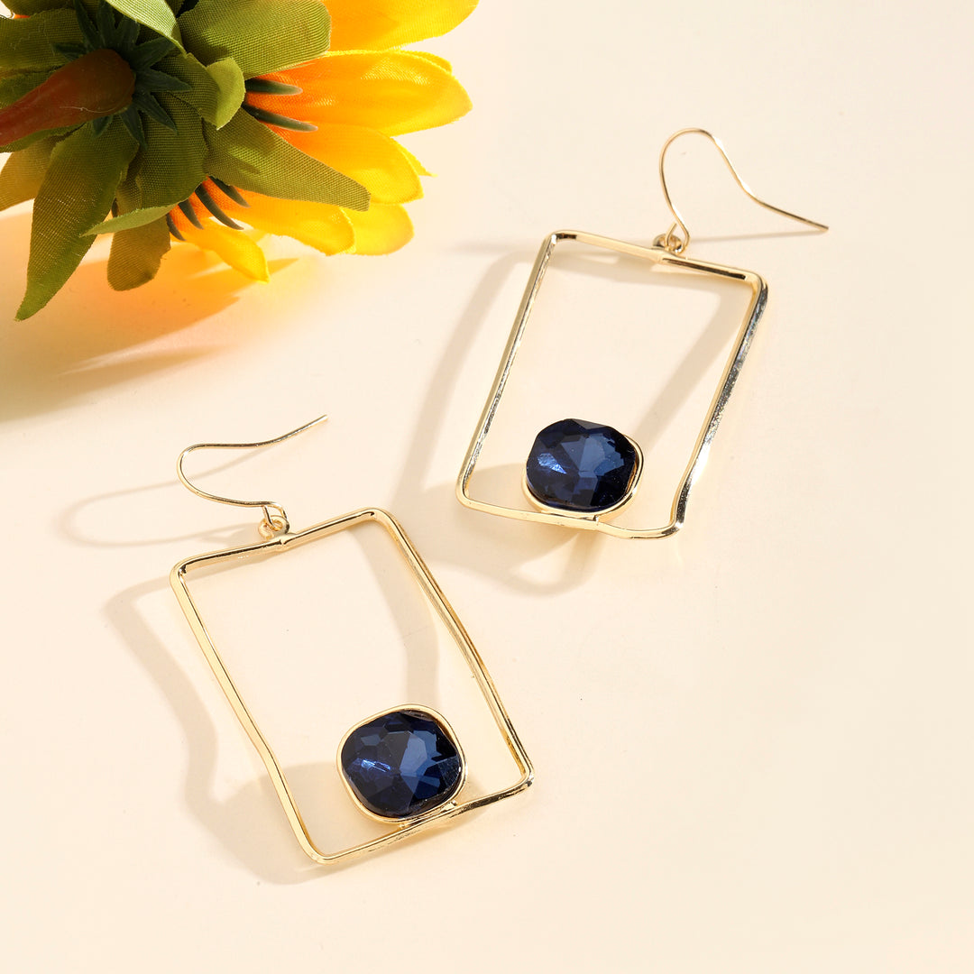 Chuffed Sapphire Gold Earring - Salty Accessories