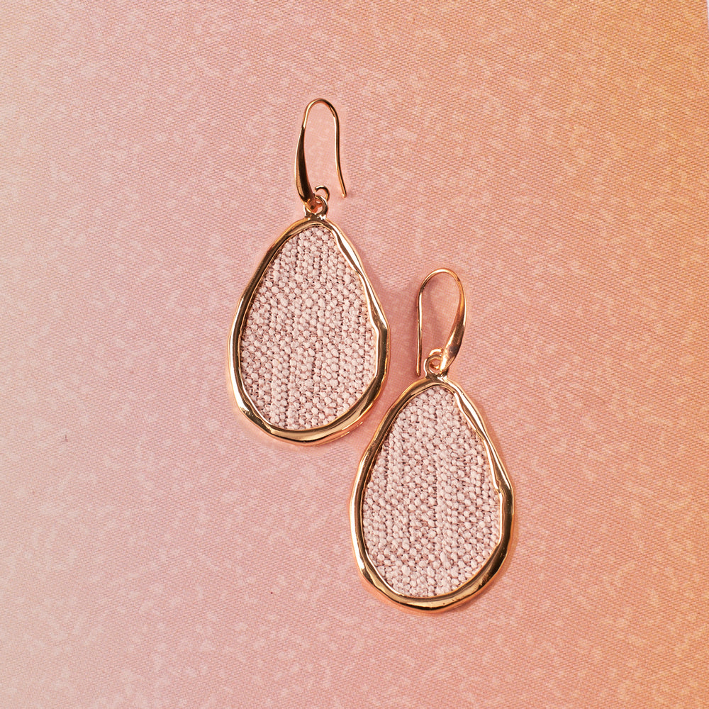 Peachy Egg Pink Gold Earring - Salty Accessories