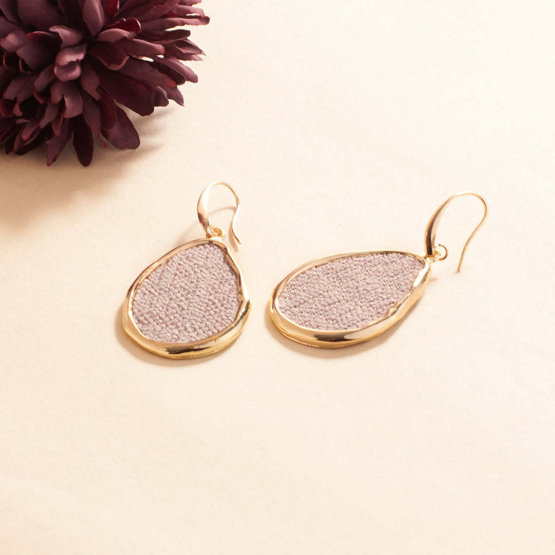 Peachy Egg Pink Gold Earring - Salty Accessories