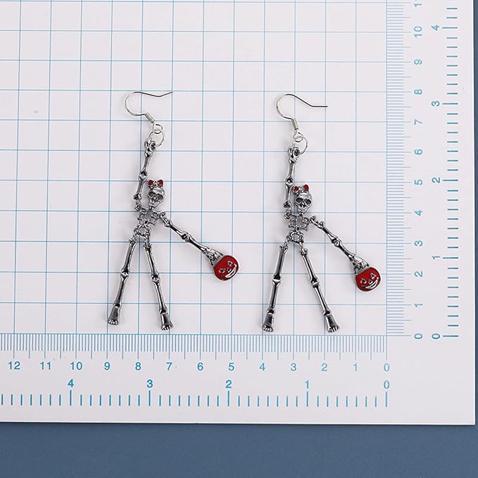 Pumpkin & Bones Earrings