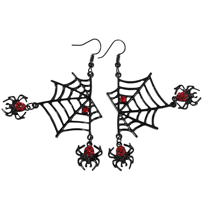 Venomous Web Drop Earrings - Salty Accessories