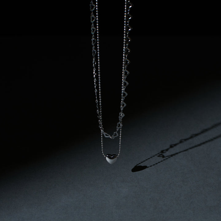 Falling In Love Silver Necklace