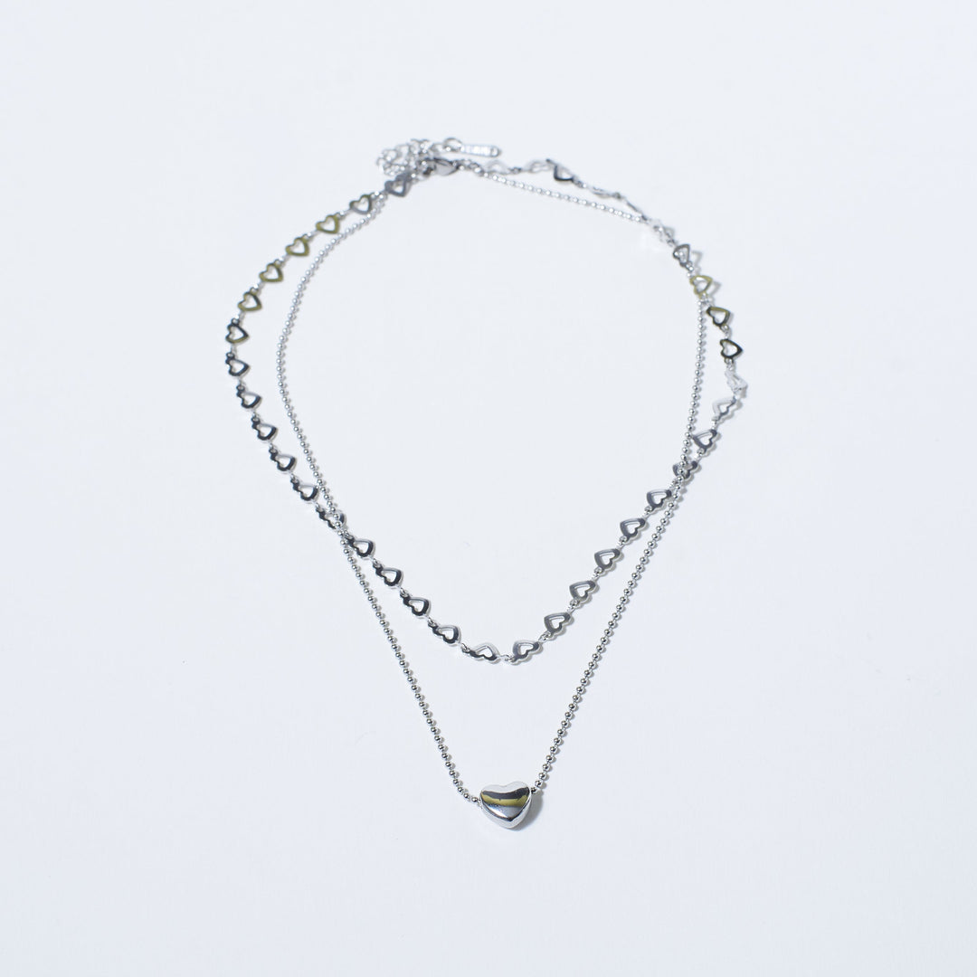 Falling In Love Silver Necklace