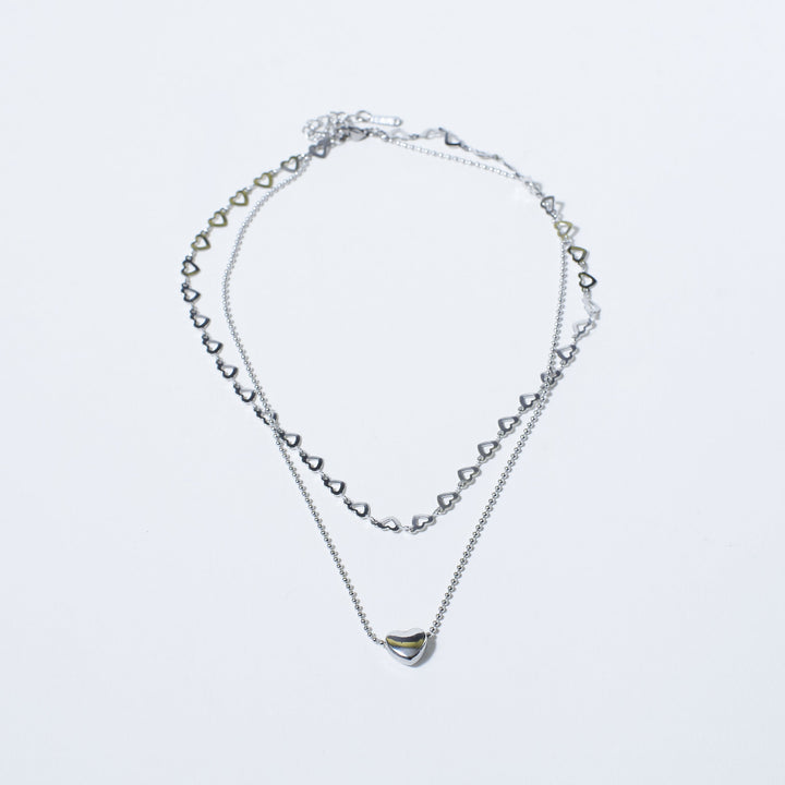 Falling In Love Silver Necklace