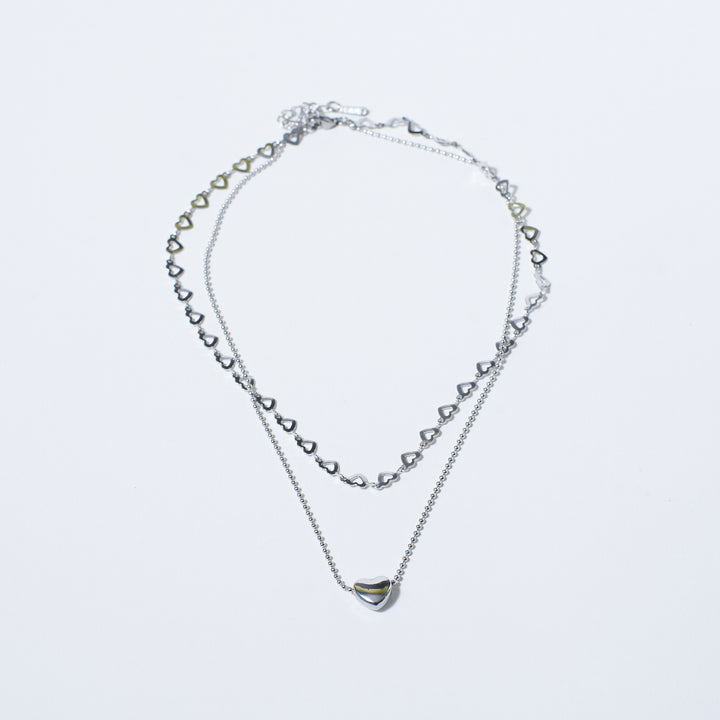 Falling In Love Silver Necklace Salty