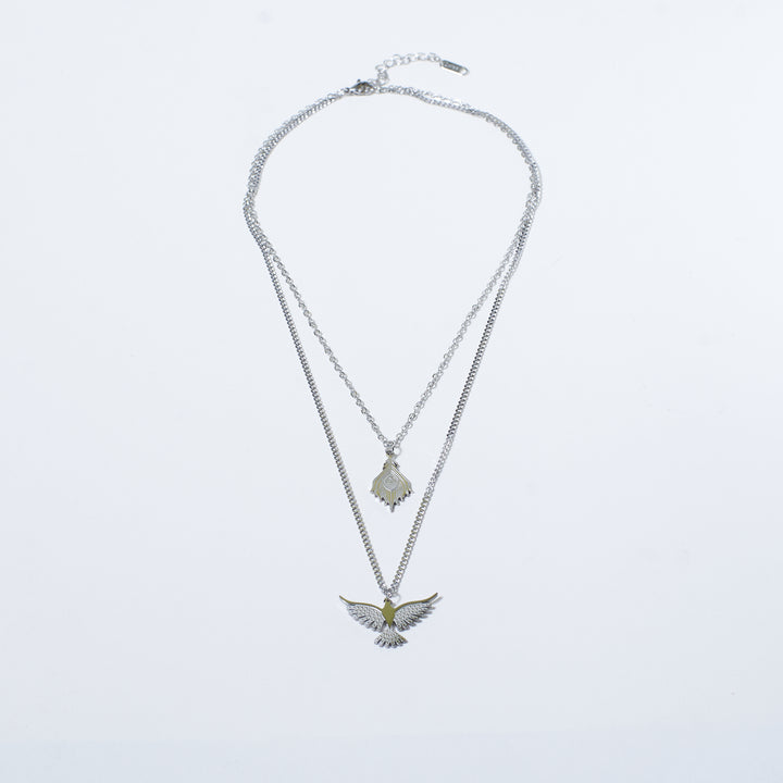 Fawkes Silver Layered Necklace Salty